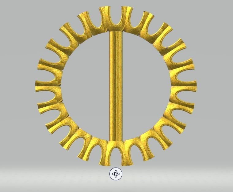 YD106 amethyst ring 3D print model_4