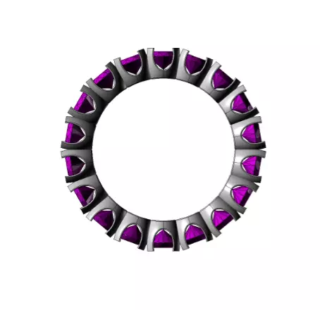 YD106 amethyst ring 3D print model_0
