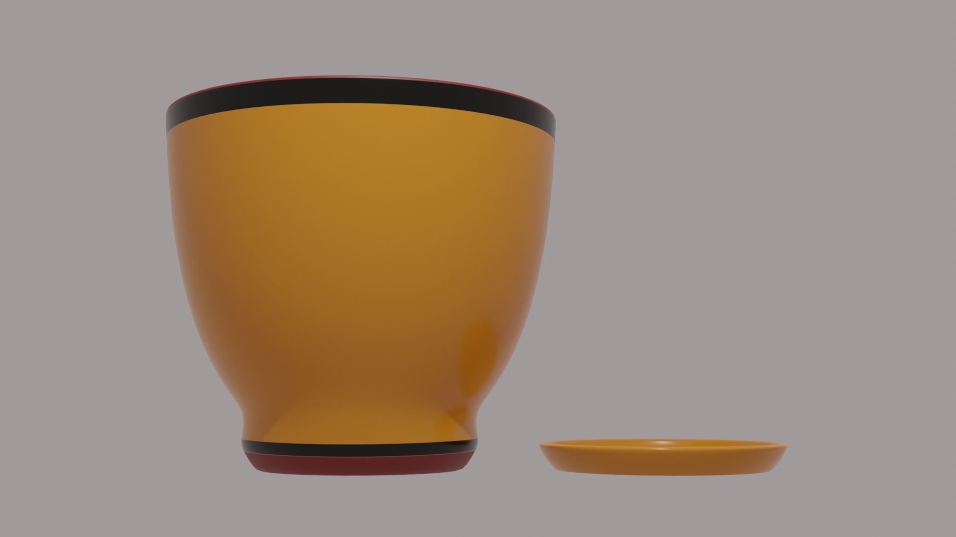 Flower pot 3D model_3