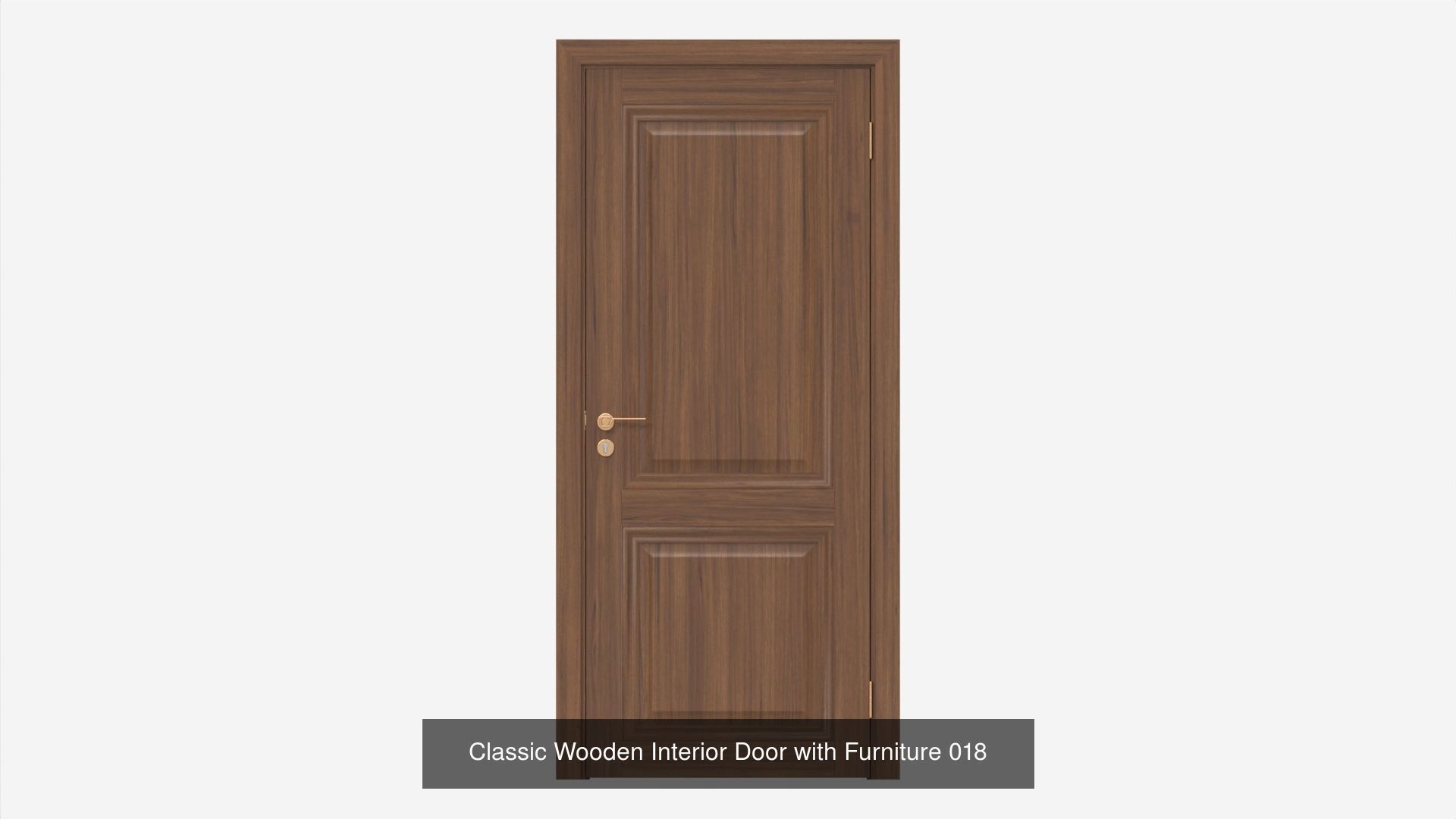 Wooden Interior Doors with Furniture 3D Model Collection_2