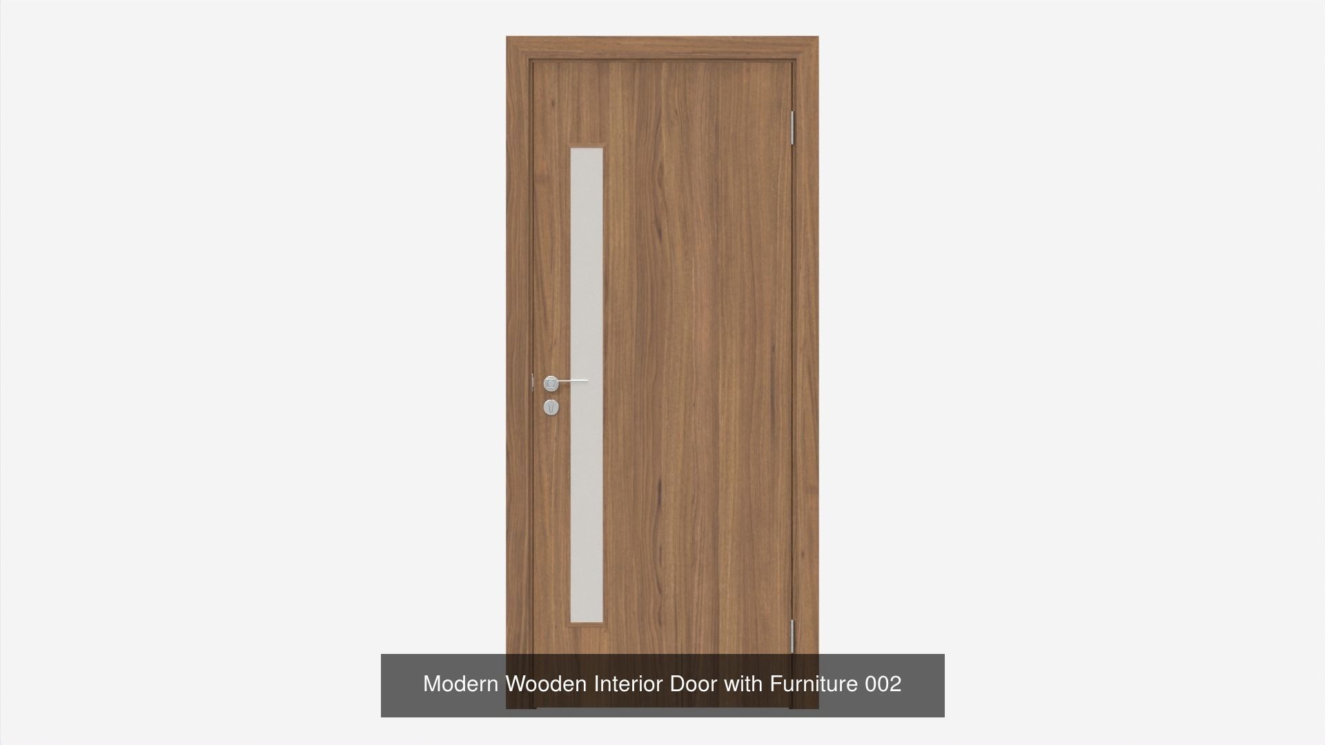 Wooden Interior Doors with Furniture 3D Model Collection_6