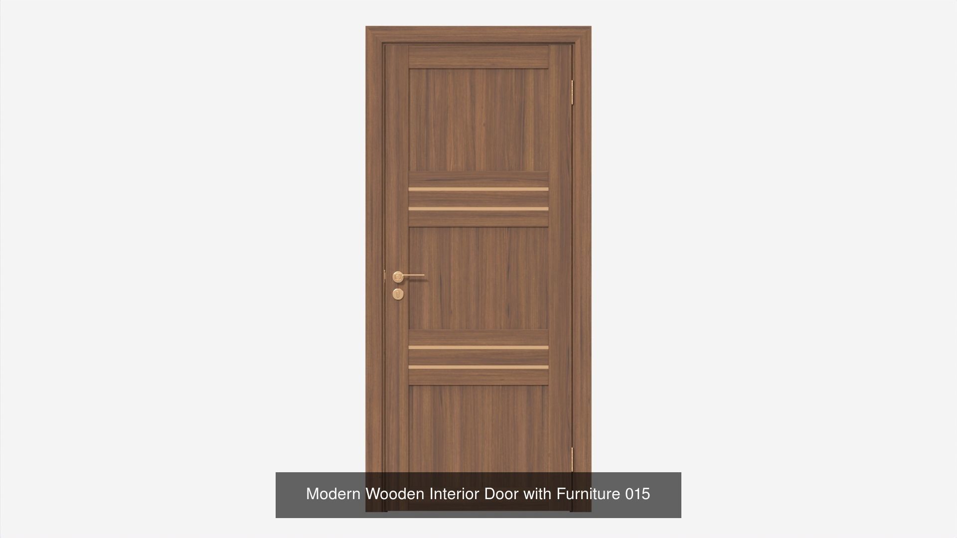 Wooden Interior Doors with Furniture 3D Model Collection_19