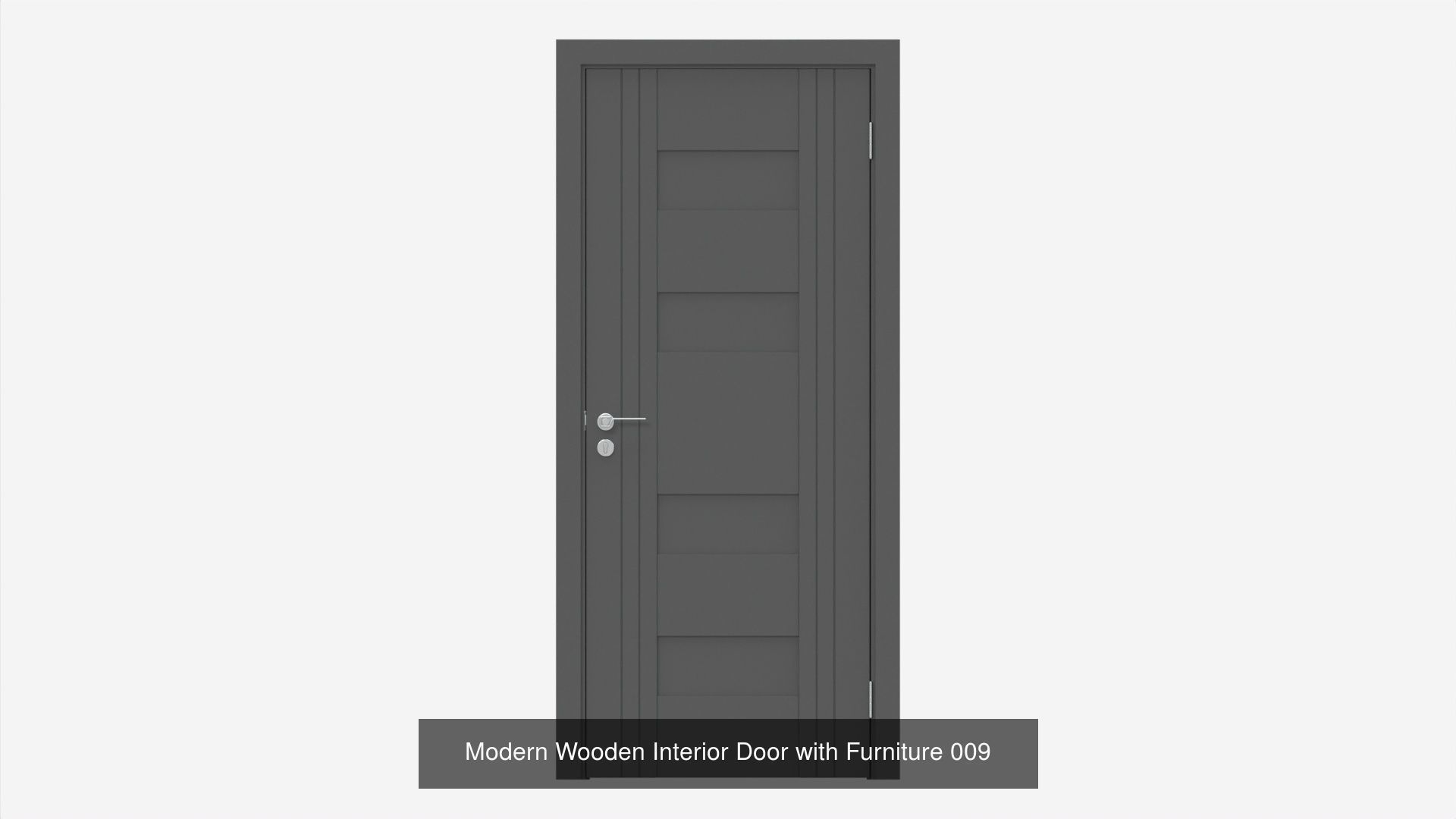 Wooden Interior Doors with Furniture 3D Model Collection_13