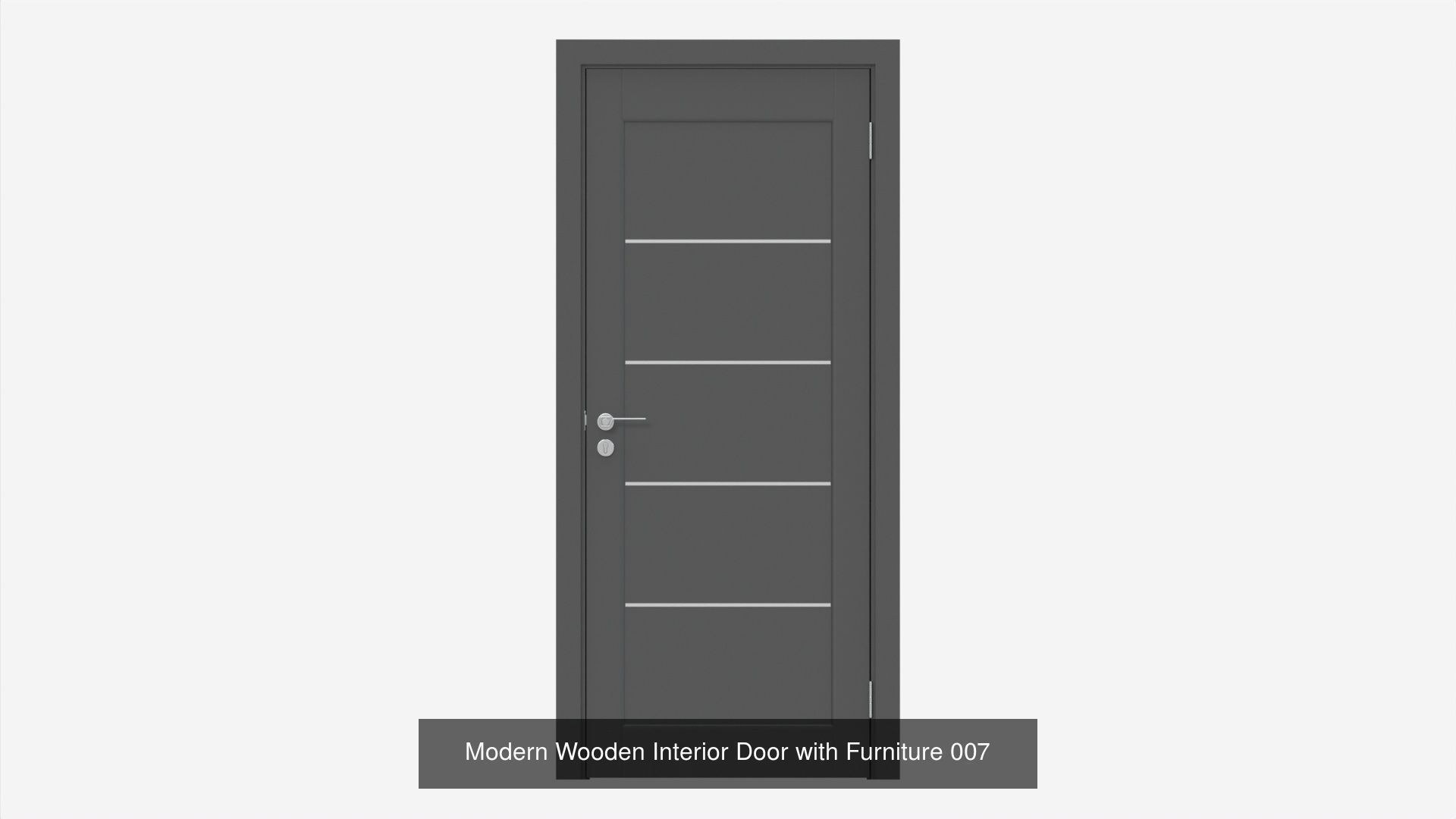 Wooden Interior Doors with Furniture 3D Model Collection_11