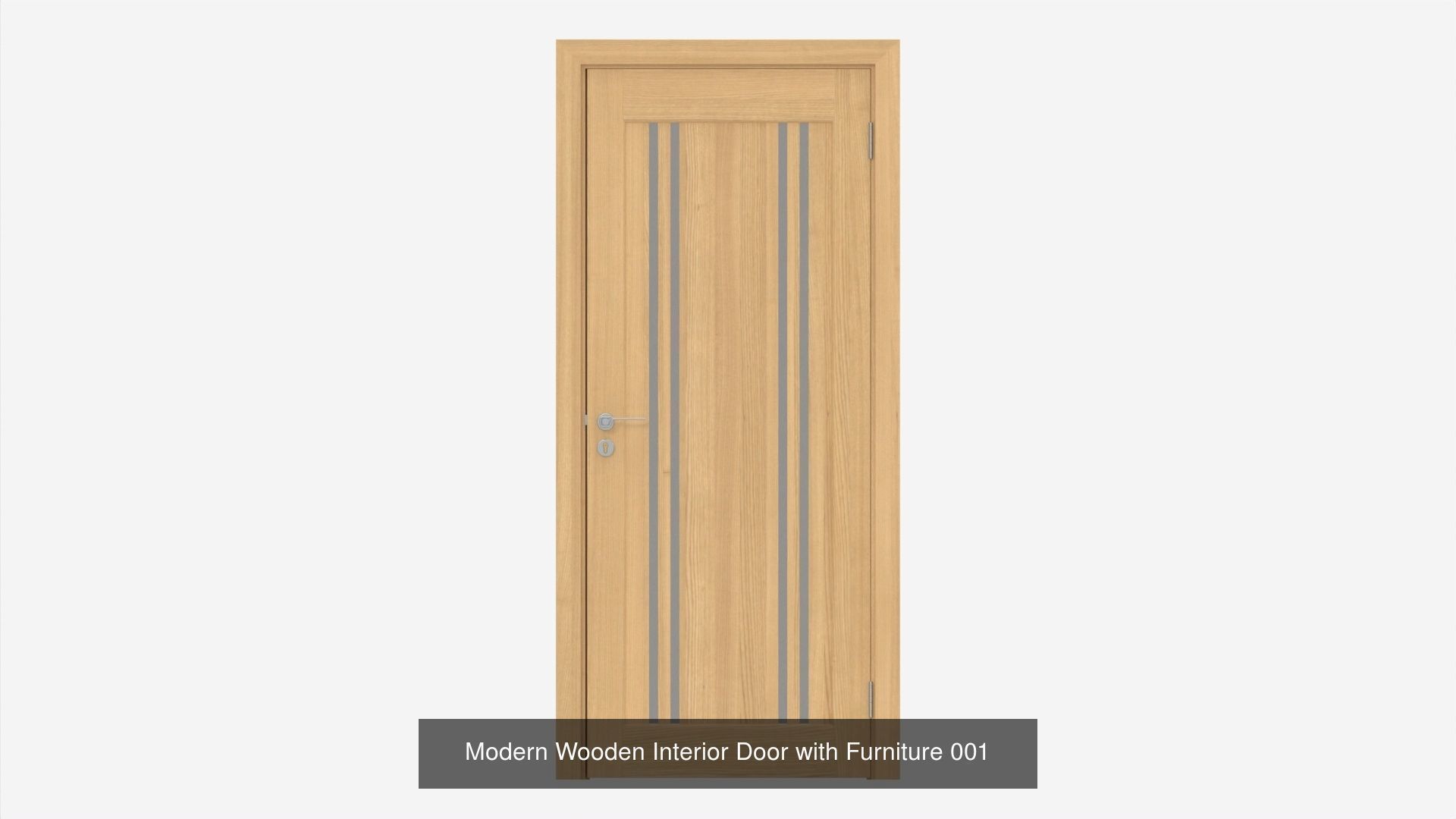 Wooden Interior Doors with Furniture 3D Model Collection_5