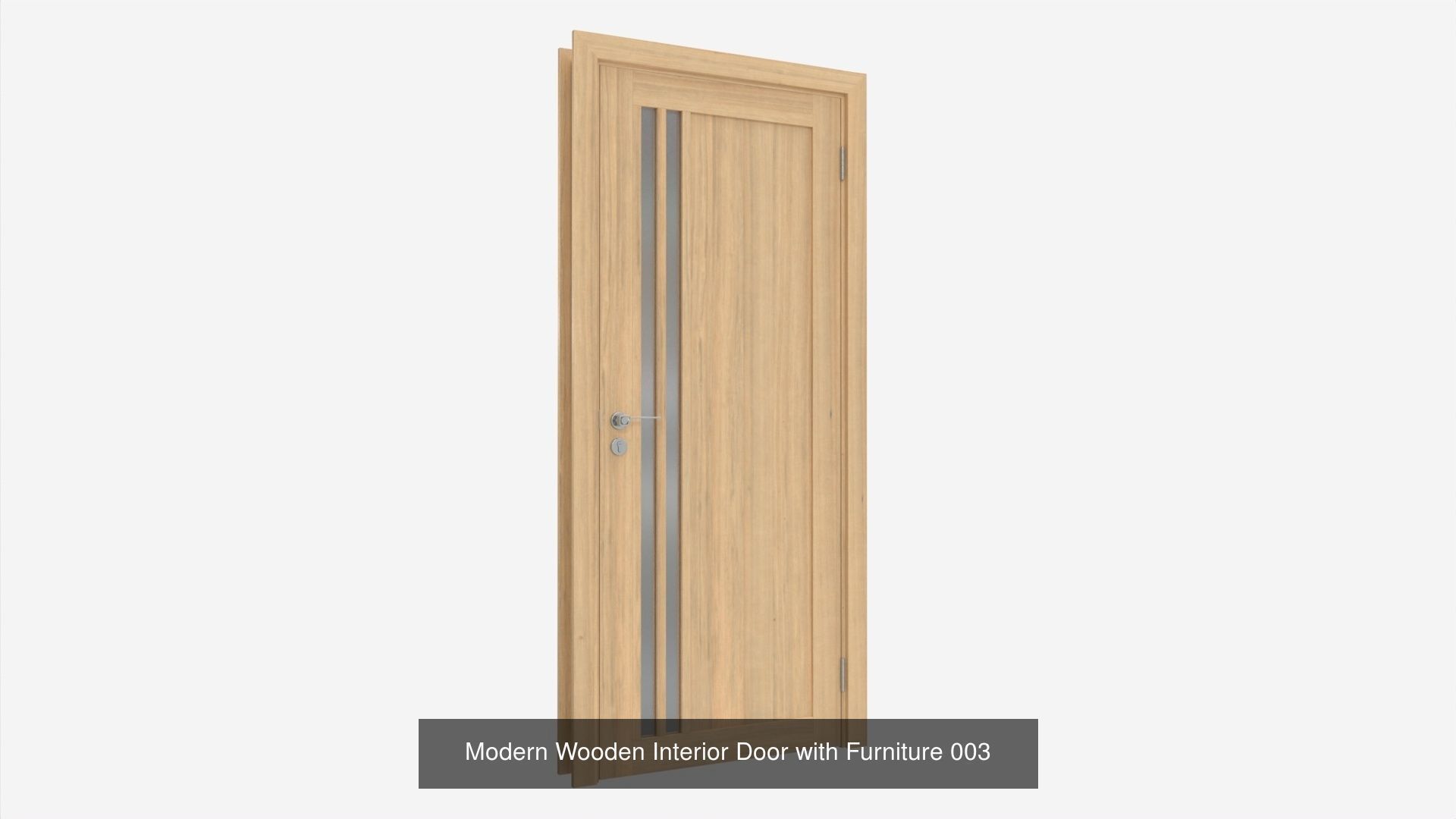 Wooden Interior Doors with Furniture 3D Model Collection_7