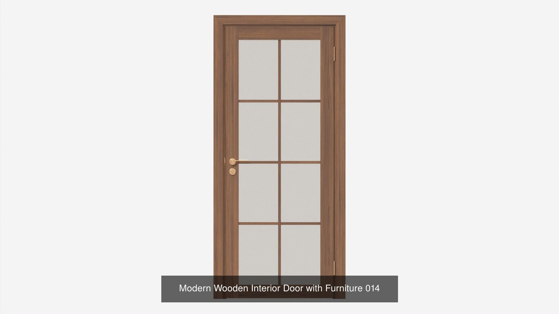 Wooden Interior Doors with Furniture 3D Model Collection_18