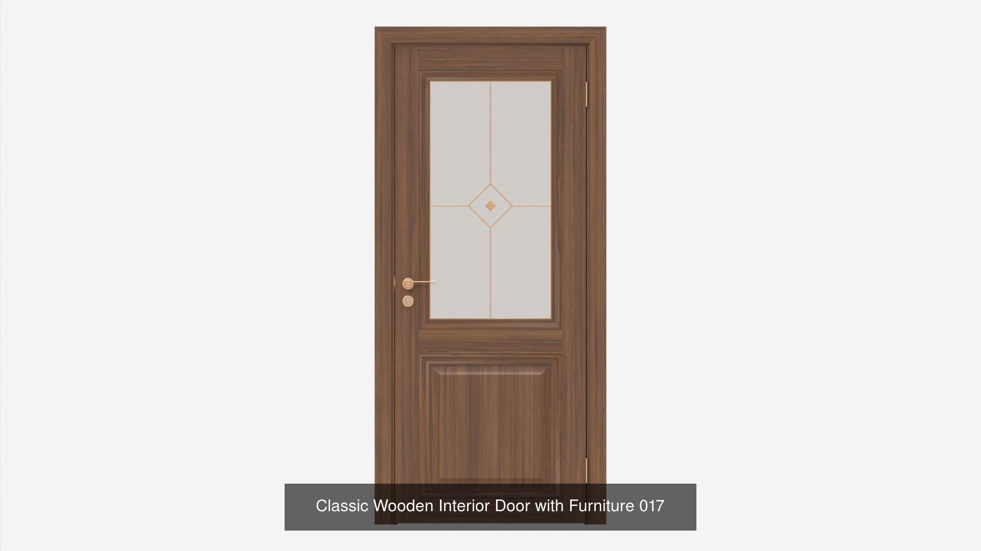 Wooden Interior Doors with Furniture 3D Model Collection_1
