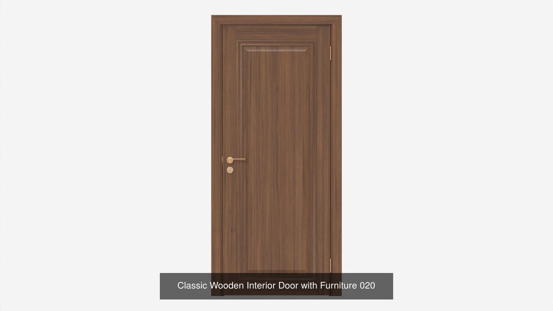 Wooden Interior Doors with Furniture 3D Model Collection_4