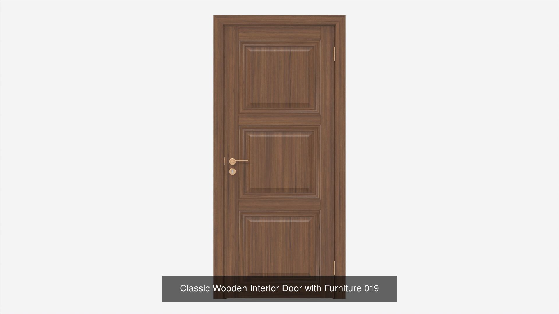 Wooden Interior Doors with Furniture 3D Model Collection_3