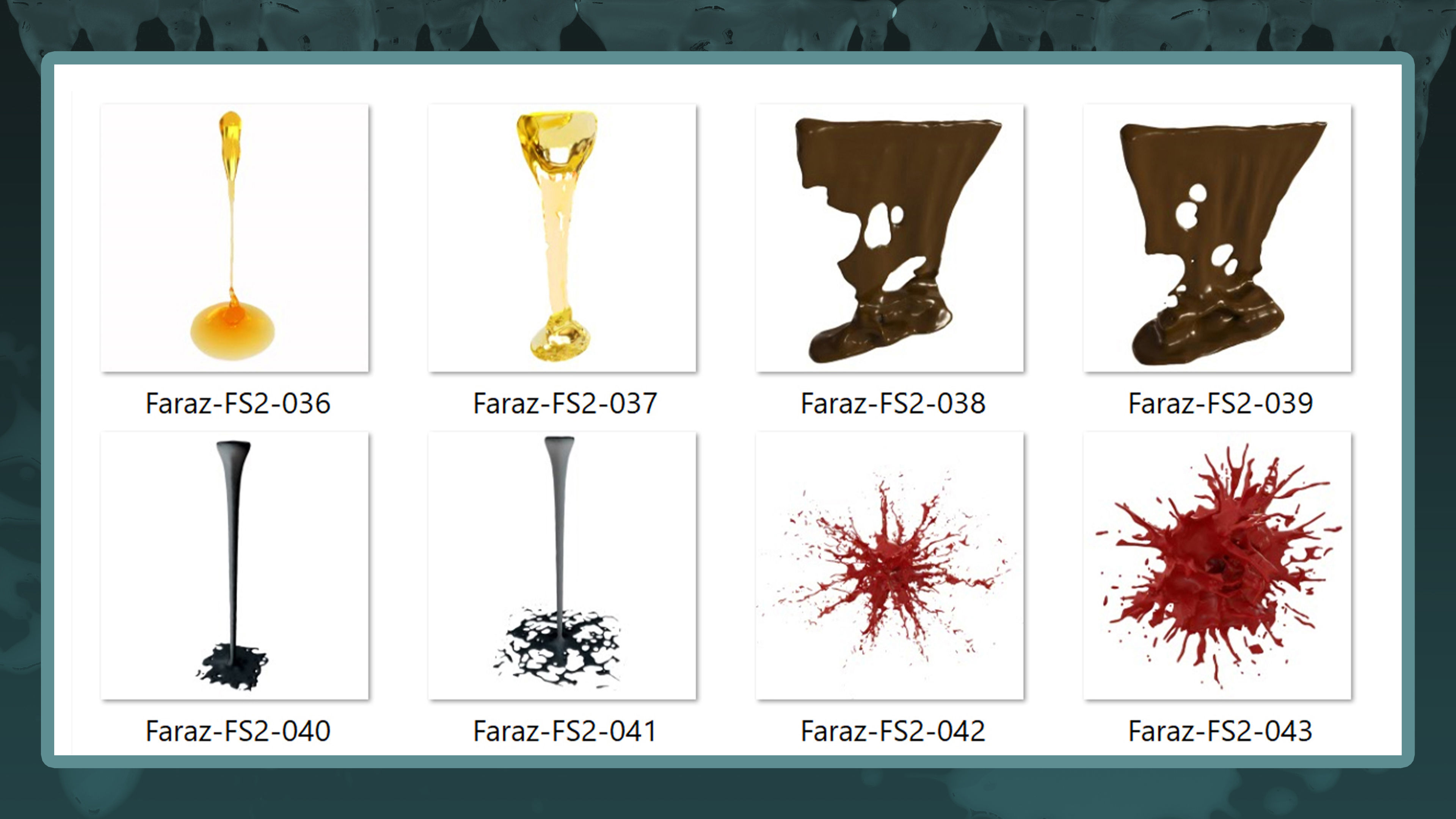 140 Fluid Splash 3D Model  IMM Brush and Alpha Vol 2 3D model_6