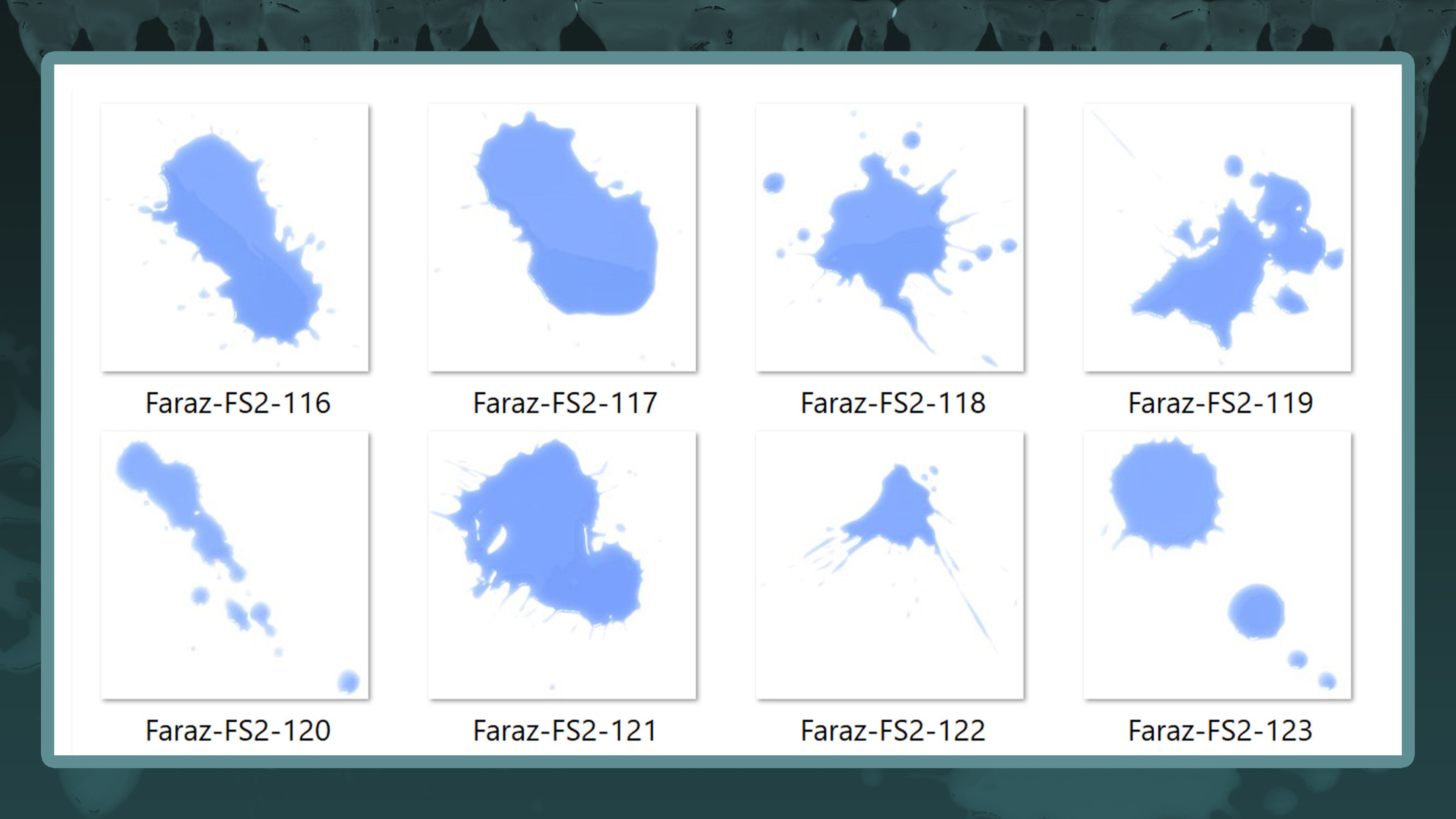 140 Fluid Splash 3D Model  IMM Brush and Alpha Vol 2 3D model_17