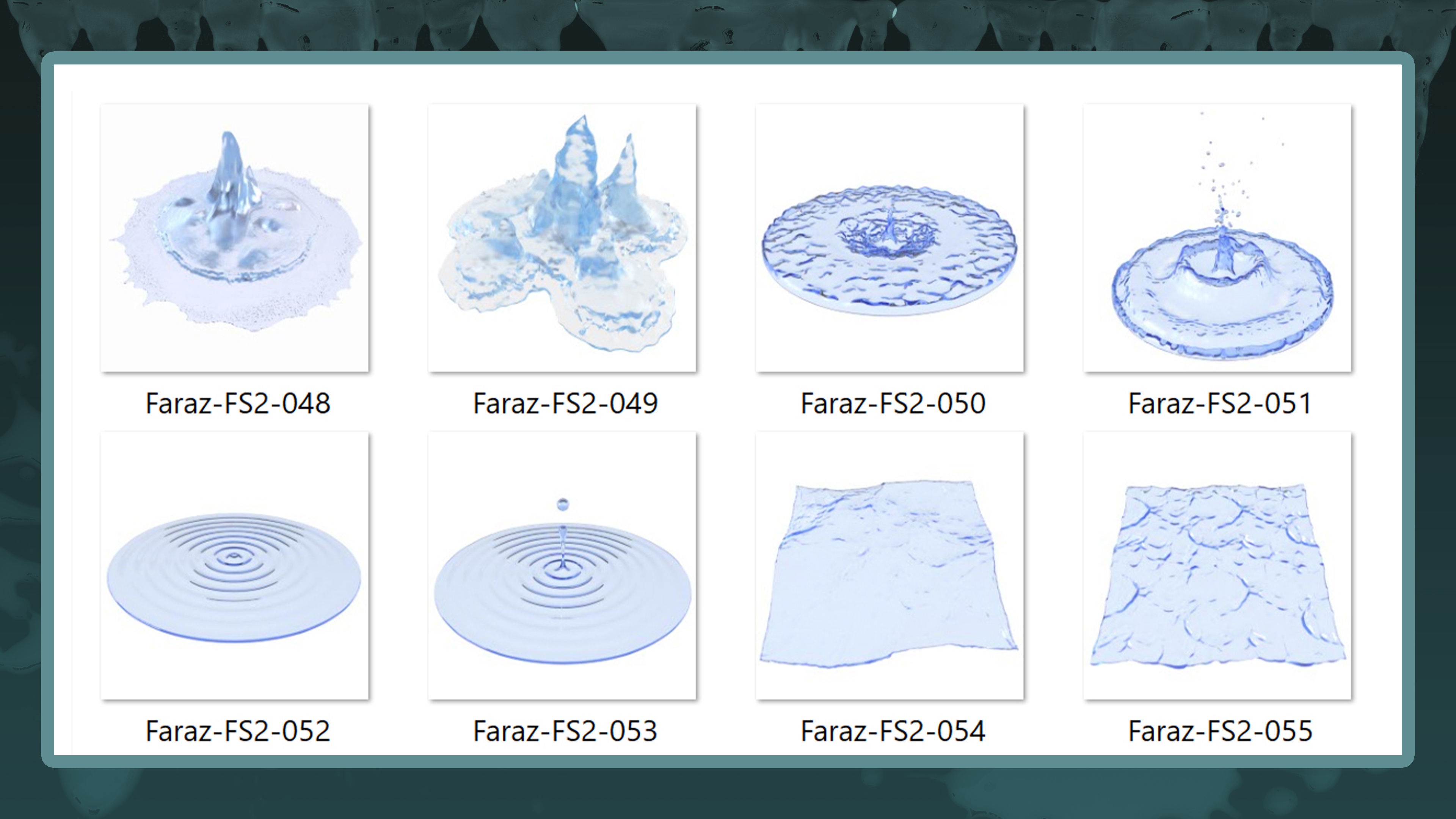 140 Fluid Splash 3D Model  IMM Brush and Alpha Vol 2 3D model_8