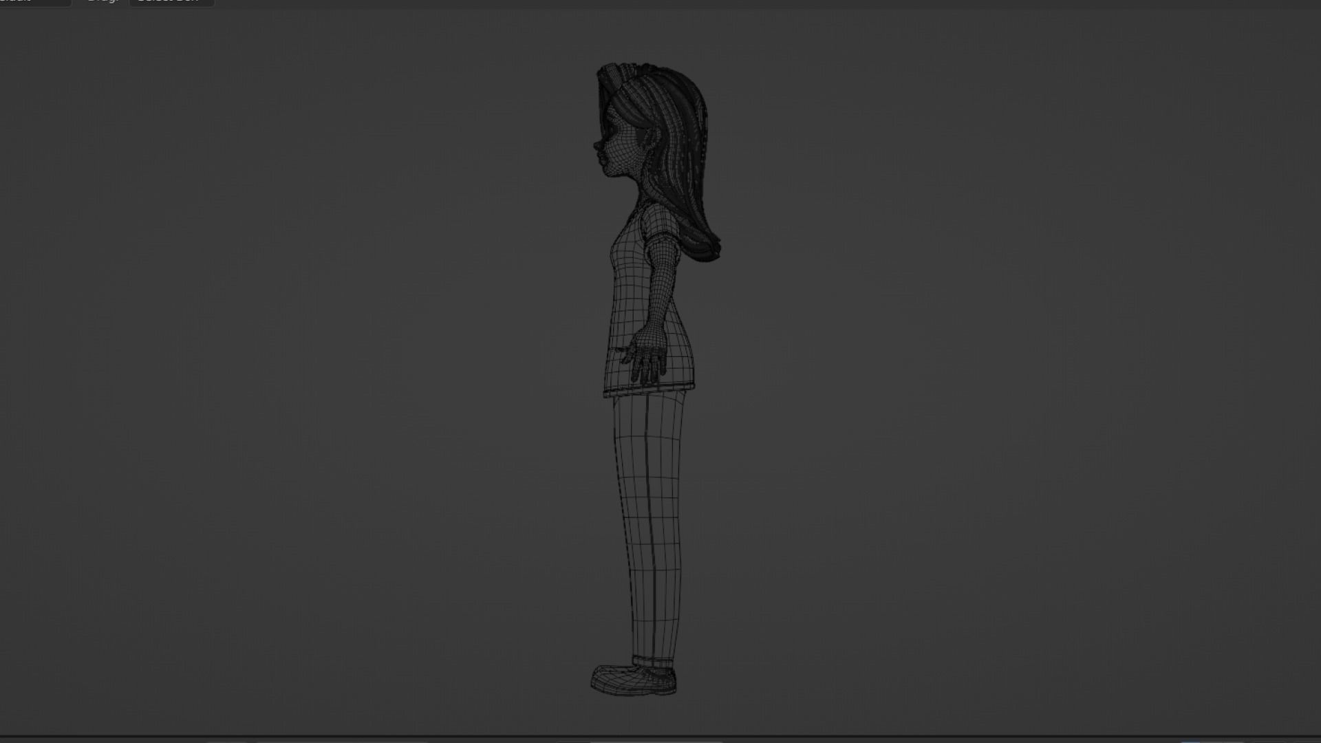 Nurse Cartoon Female Character Low-poly 3D model_33