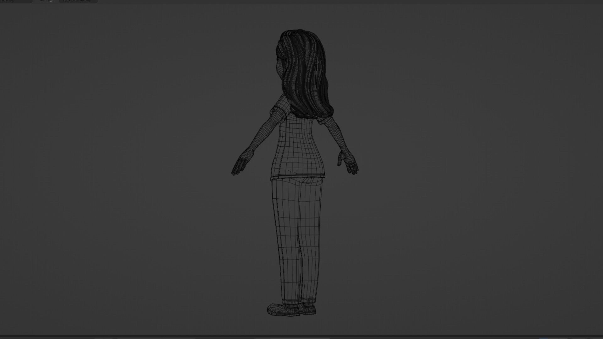 Nurse Cartoon Female Character Low-poly 3D model_34