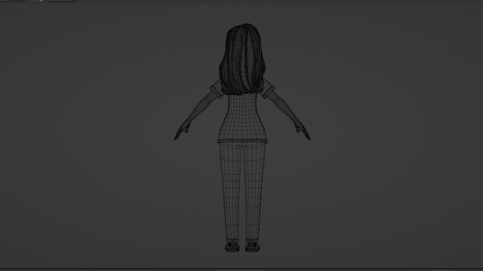 Nurse Cartoon Female Character Low-poly 3D model_35