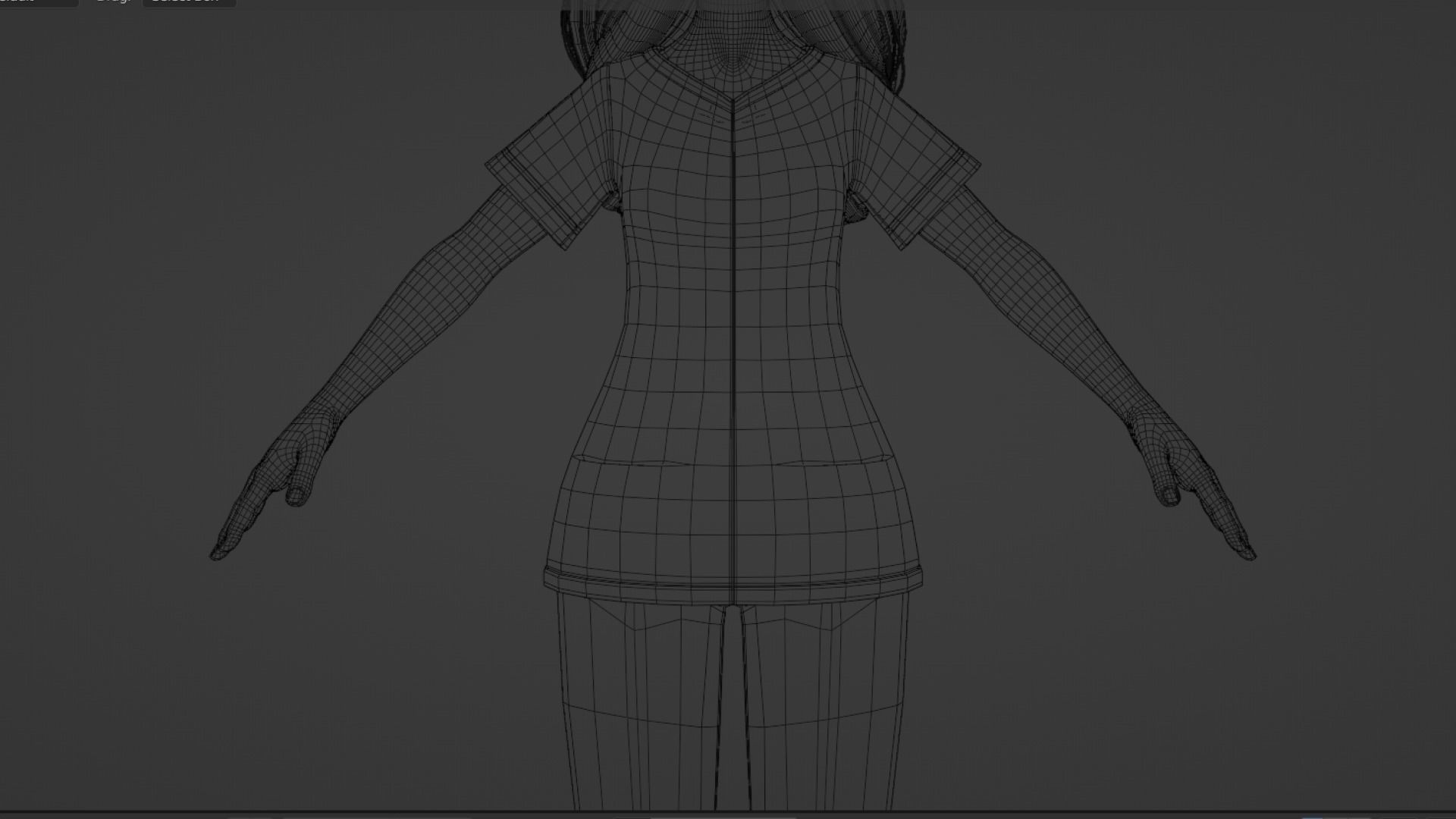 Nurse Cartoon Female Character Low-poly 3D model_30