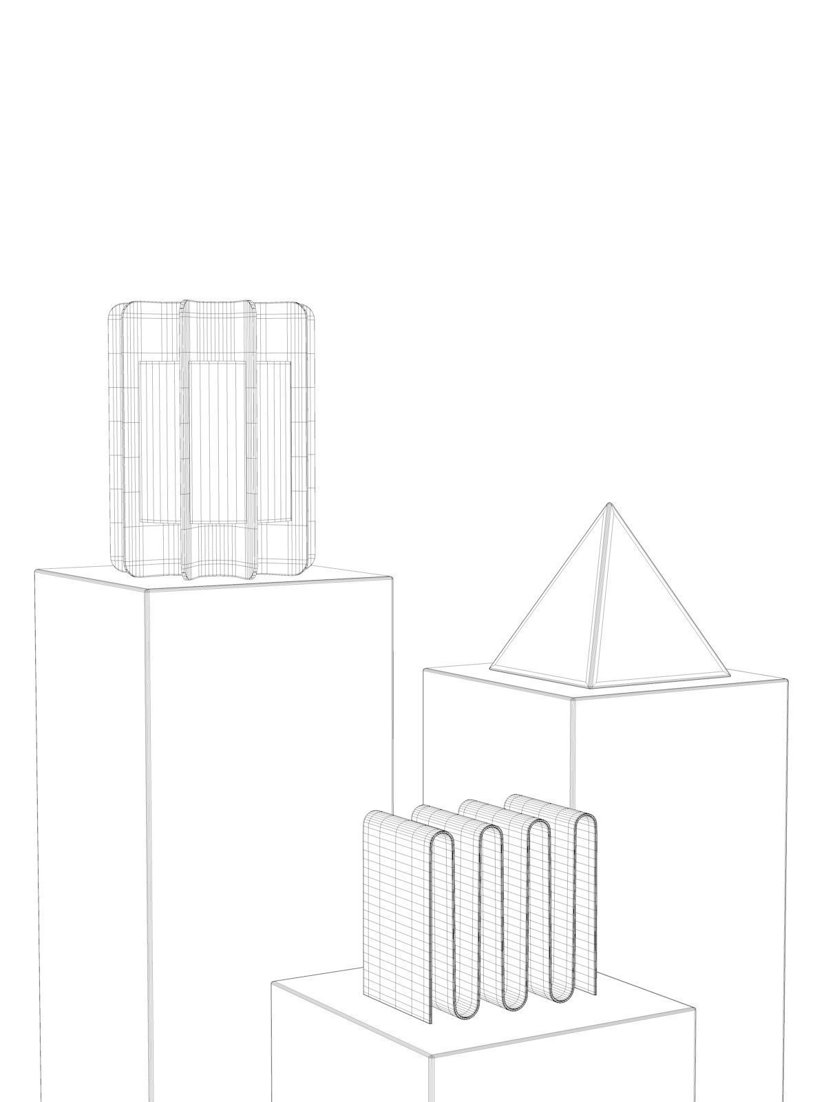 Decorative Objects Set 41 3D model_3