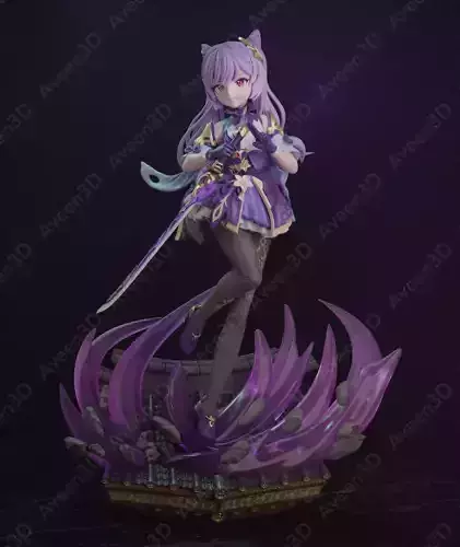 Keqing - Genshin Impact - Garage Kit 3D print model