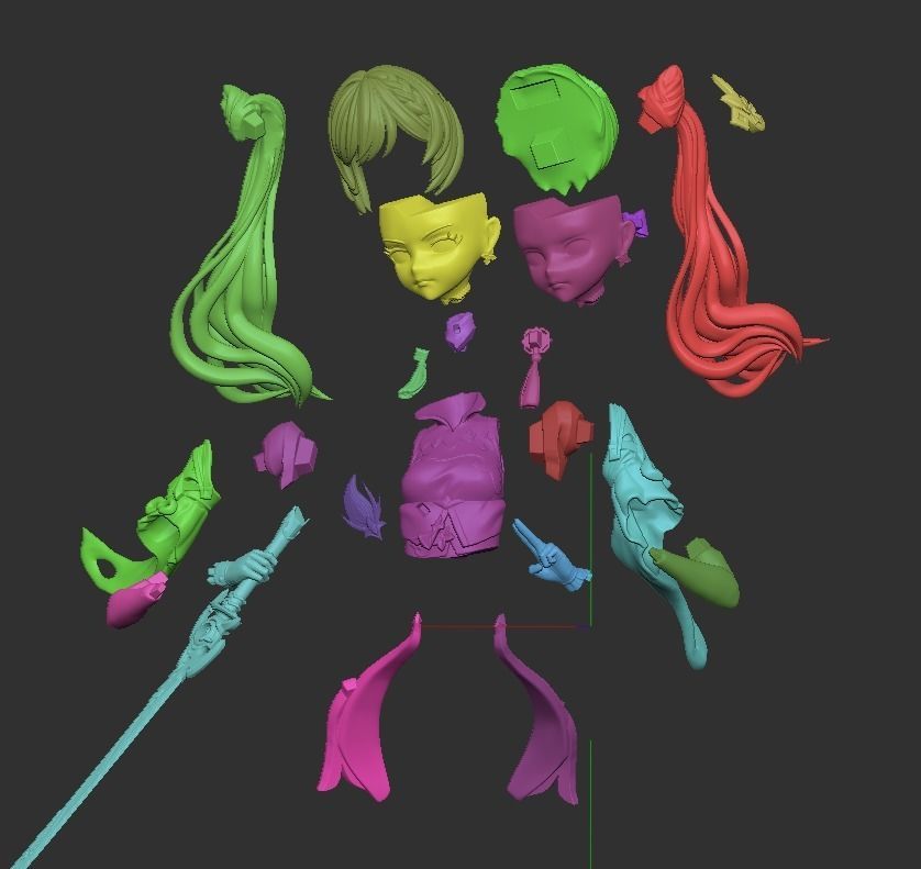 Keqing - Genshin Impact - Garage Kit 3D print model_5