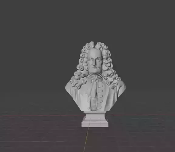 Gottfried Wilhelm Leibniz 3D print model