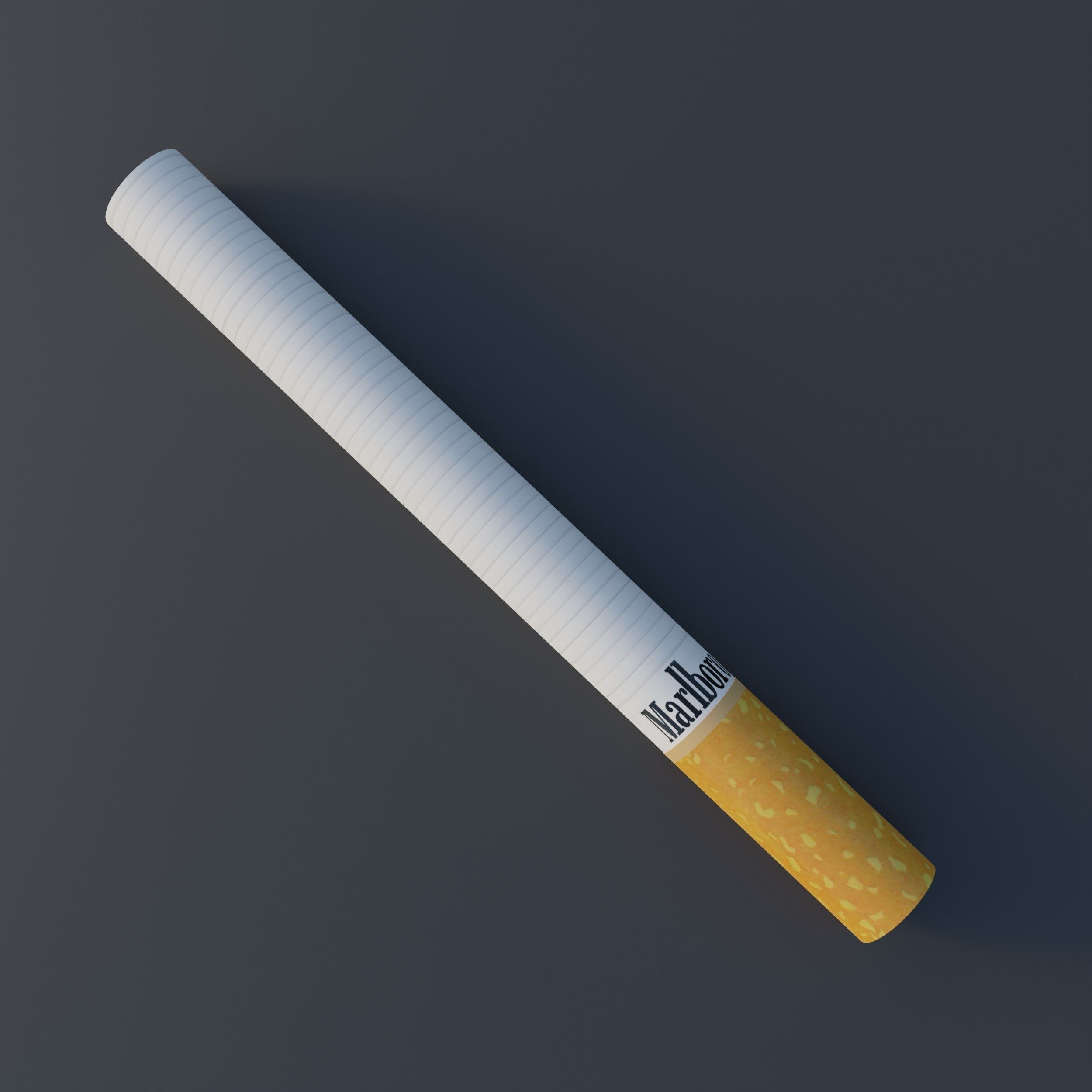 Cigarette Low Poly Free low-poly 3D model_2