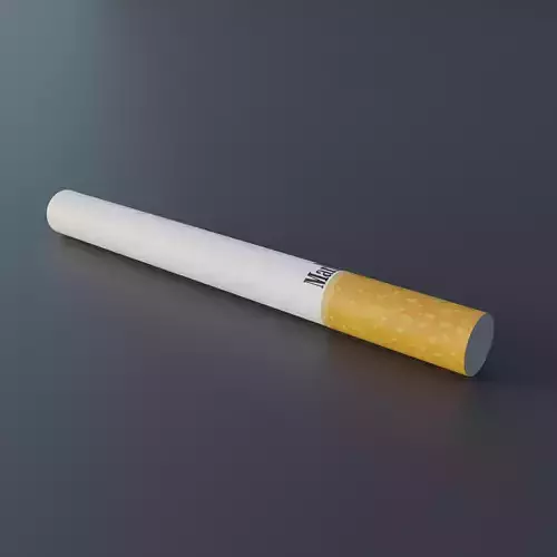Cigarette Low Poly Free low-poly 3D model