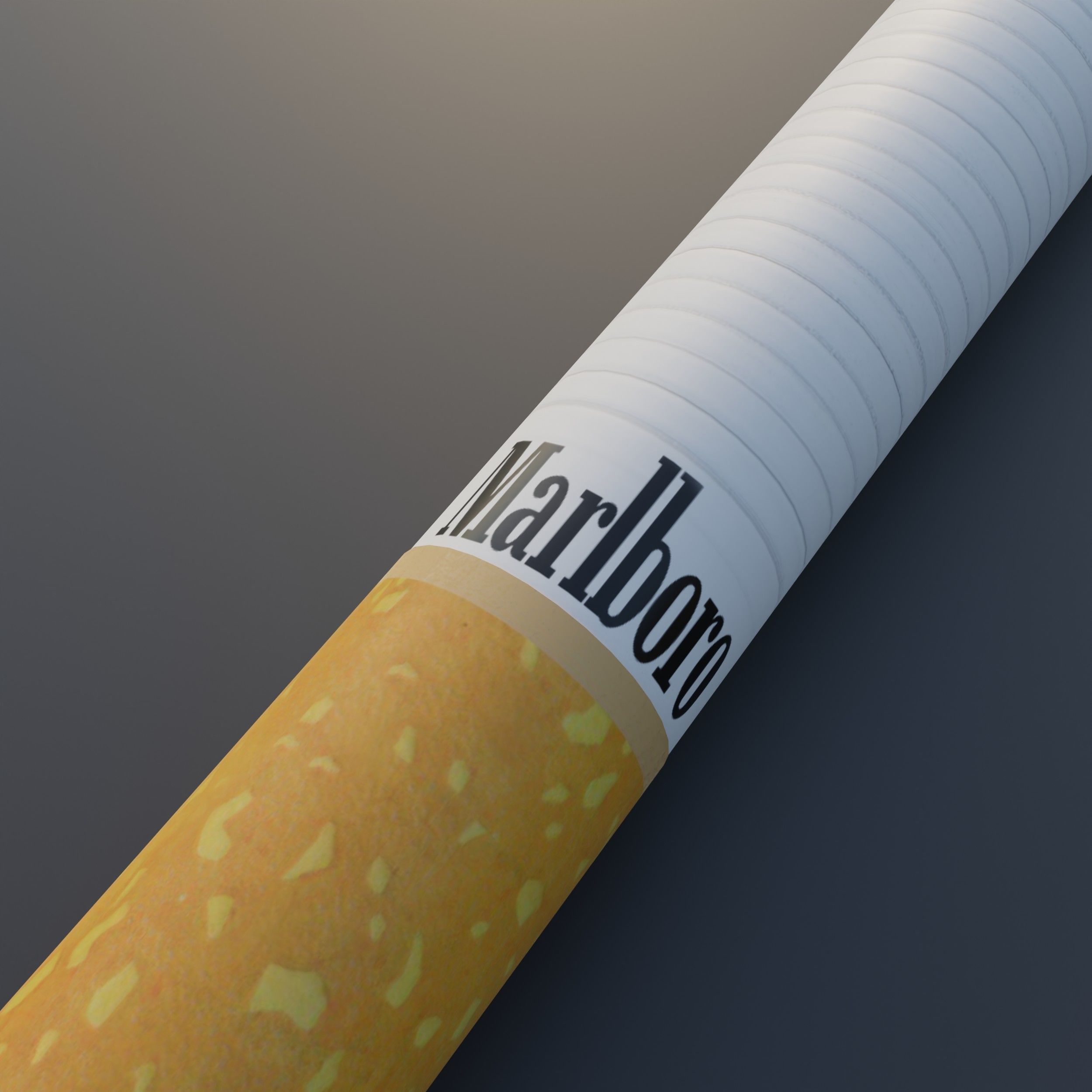 Cigarette Low Poly Free low-poly 3D model_3