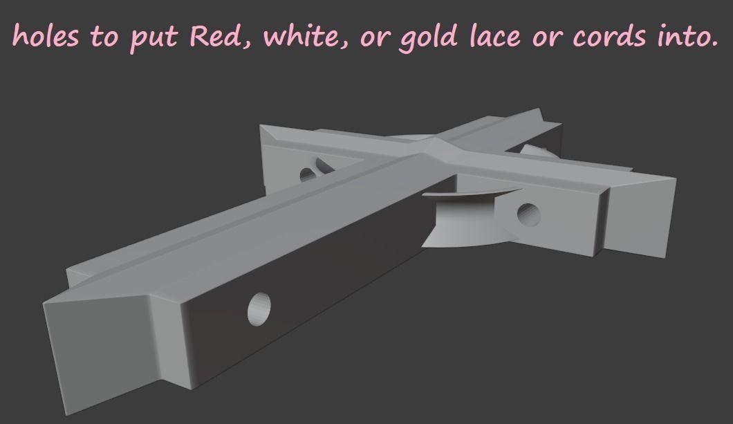 Crucifix pendant 3D print model_1