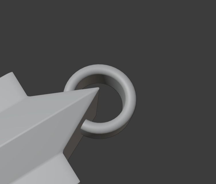 Crucifix pendant 3D print model_2