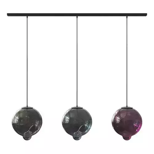Meltdown 3 Bowls Lamp 3D model