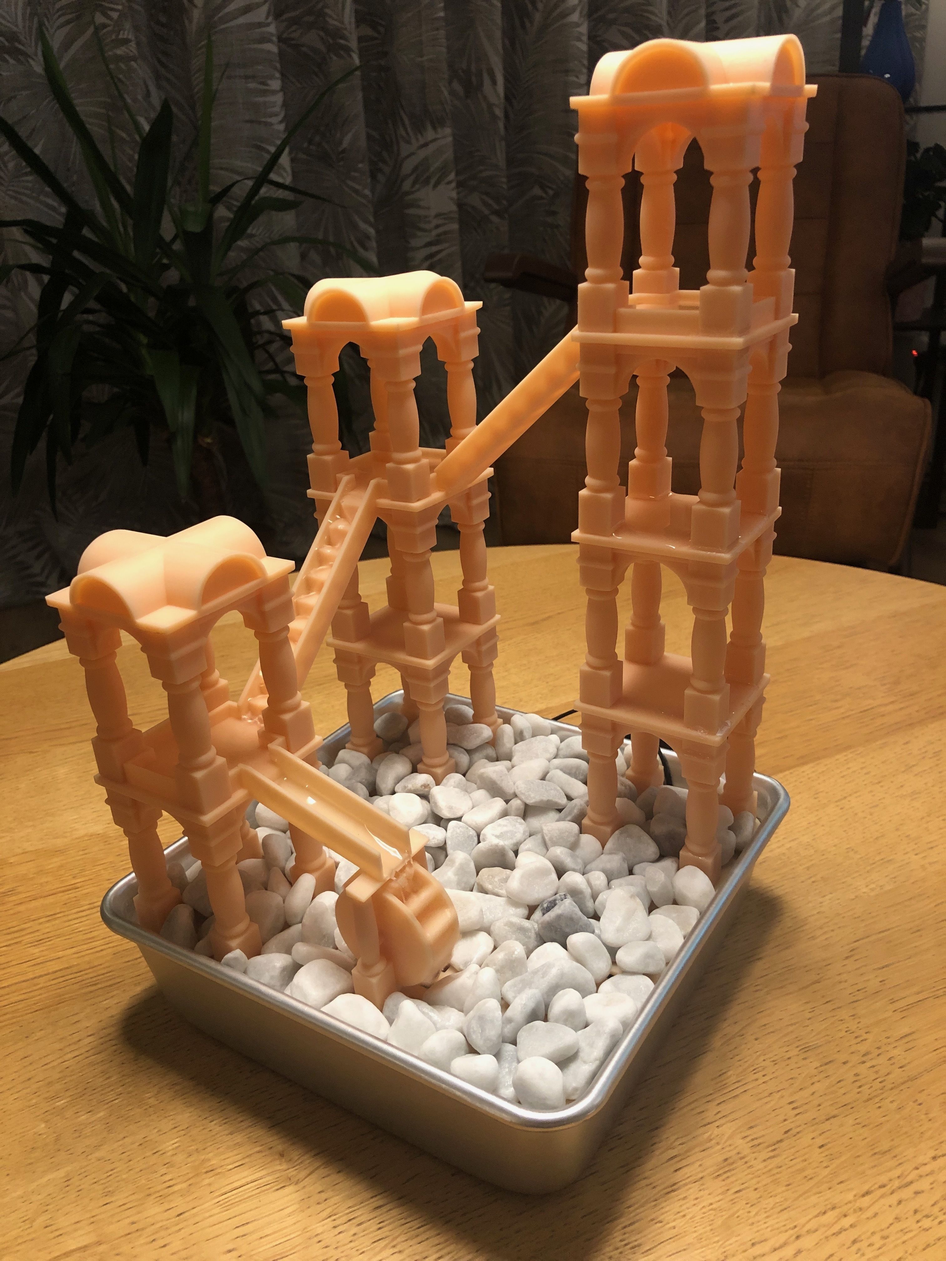 Tabletop or Chamber fountain by MC Escher 3D model 3D printable | CGTrader