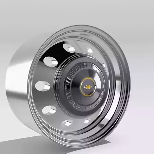 Alcoa Wheels with Chevy Caps Reversable Dually Wheels