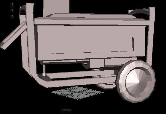 generator with light Low-poly 3D model_2