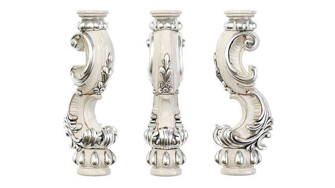 Classic leg 050 3D model 3