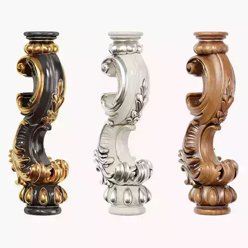Classic leg 050 3D model