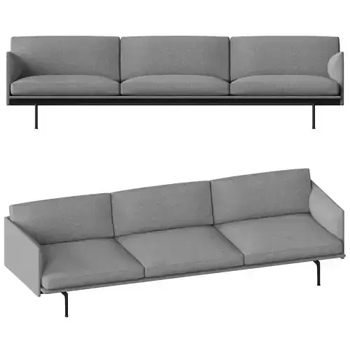 Outline Sofa 3 1 2 seater