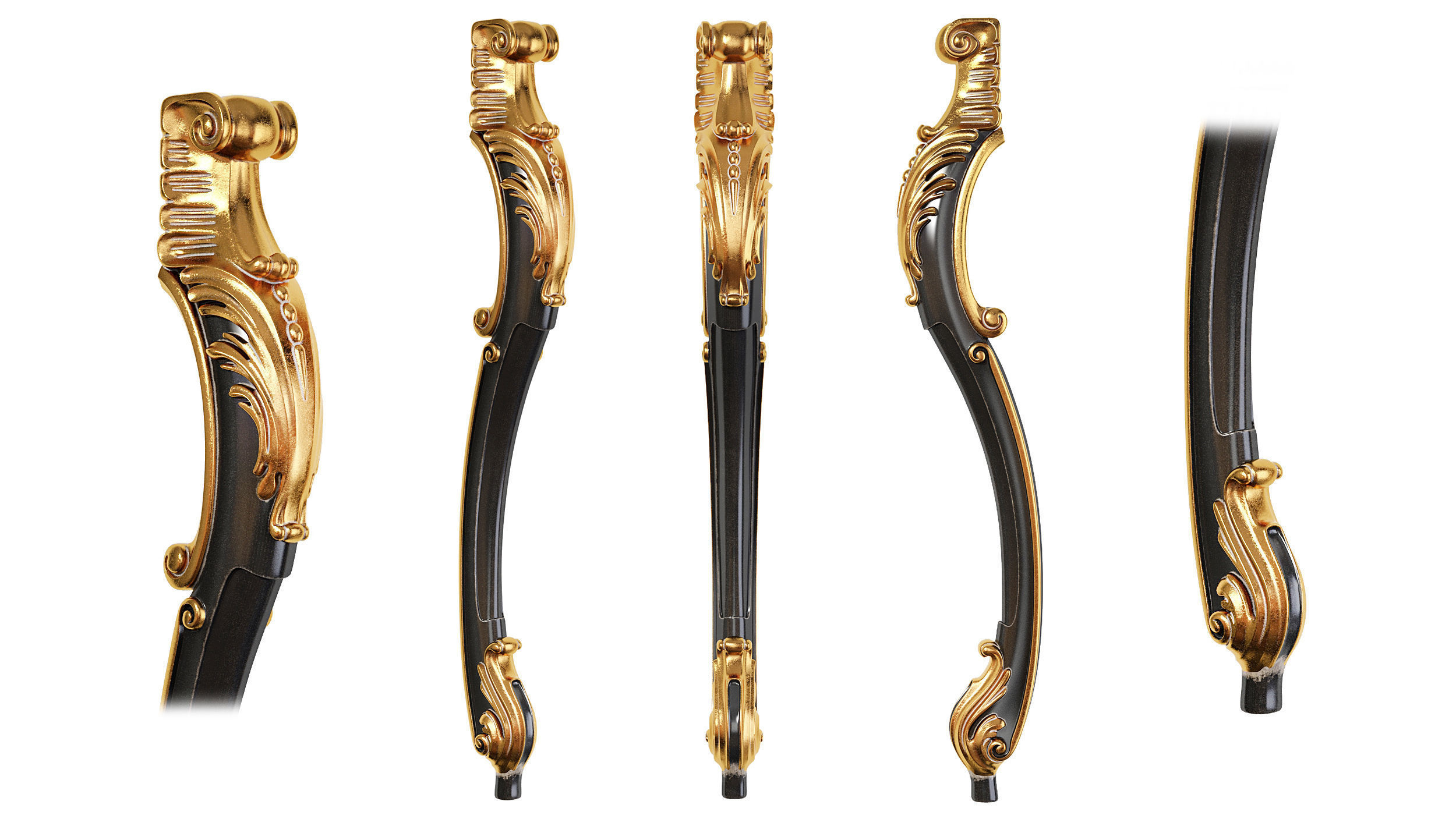 Classic leg 051 3D model_1