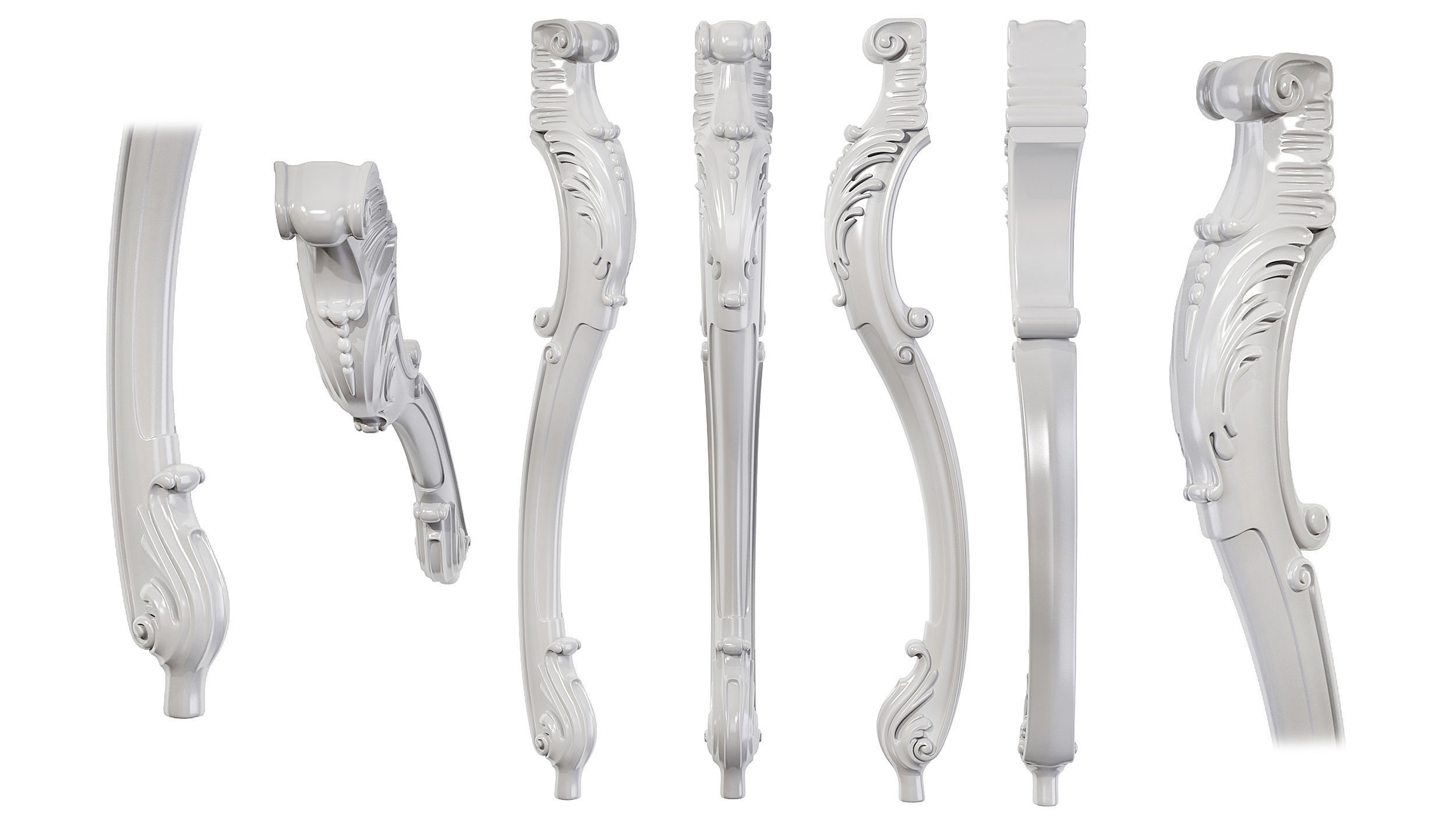 Classic leg 051 3D model_4