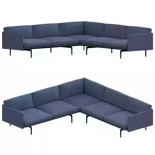 Outline Corner Sofa 3D model