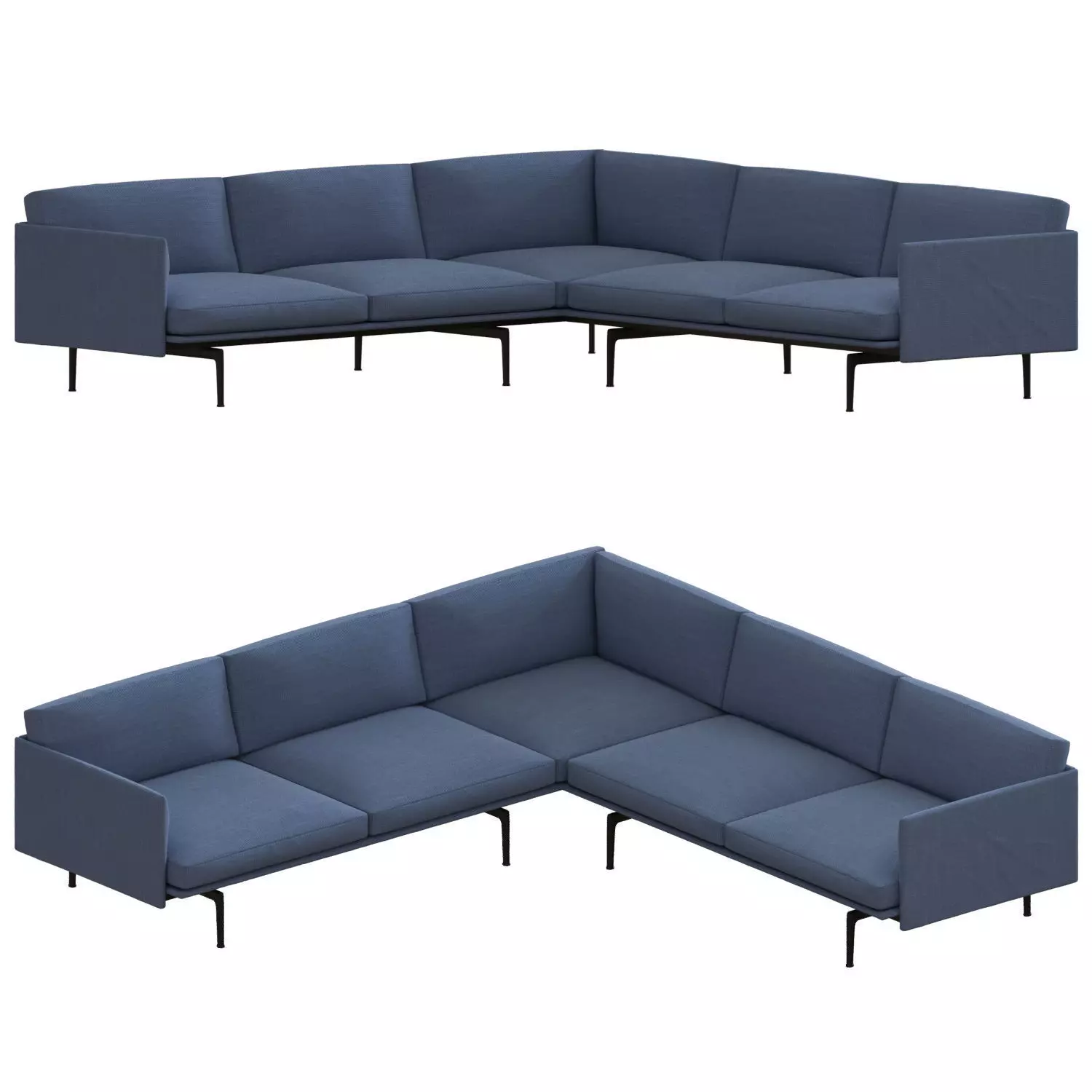 Outline Corner Sofa 3D model