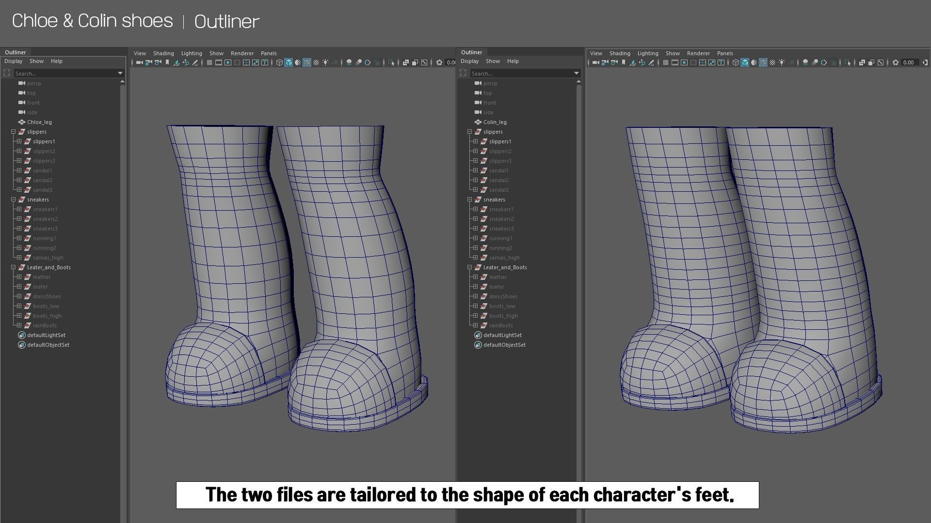Chloe and Colin shoes Low-poly 3D model_9