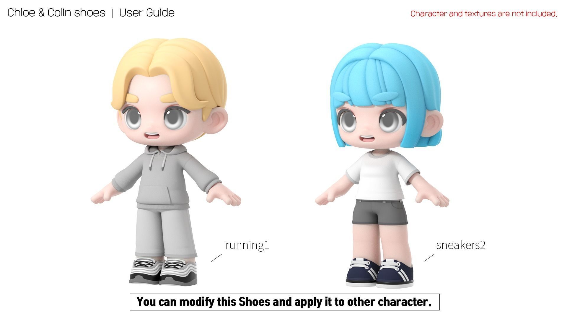 Chloe and Colin shoes Low-poly 3D model_6