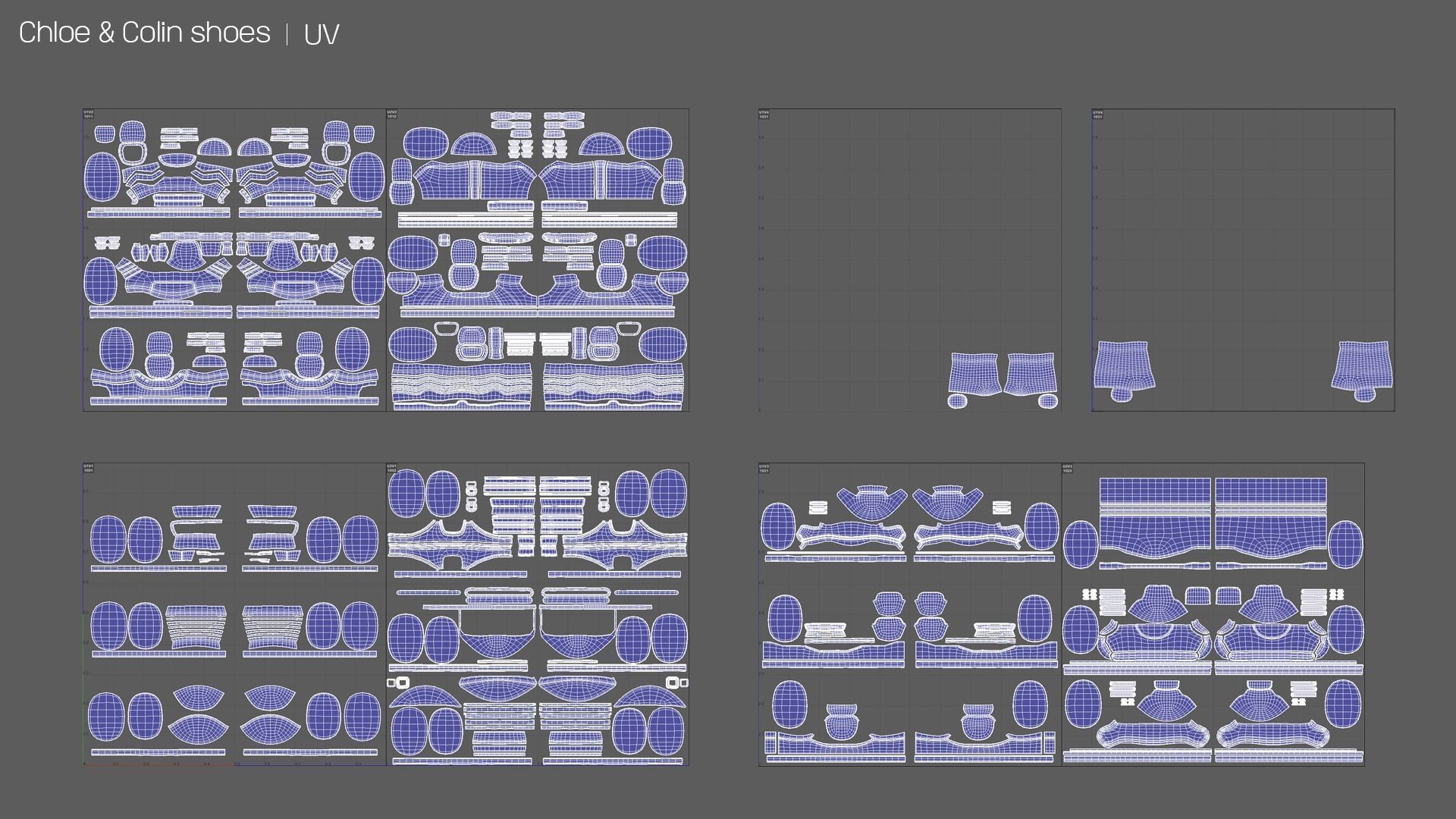 Chloe and Colin shoes Low-poly 3D model_10