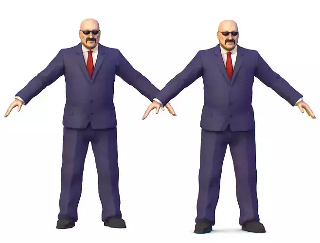 Subdivision Man Body Boss Jacket Suit