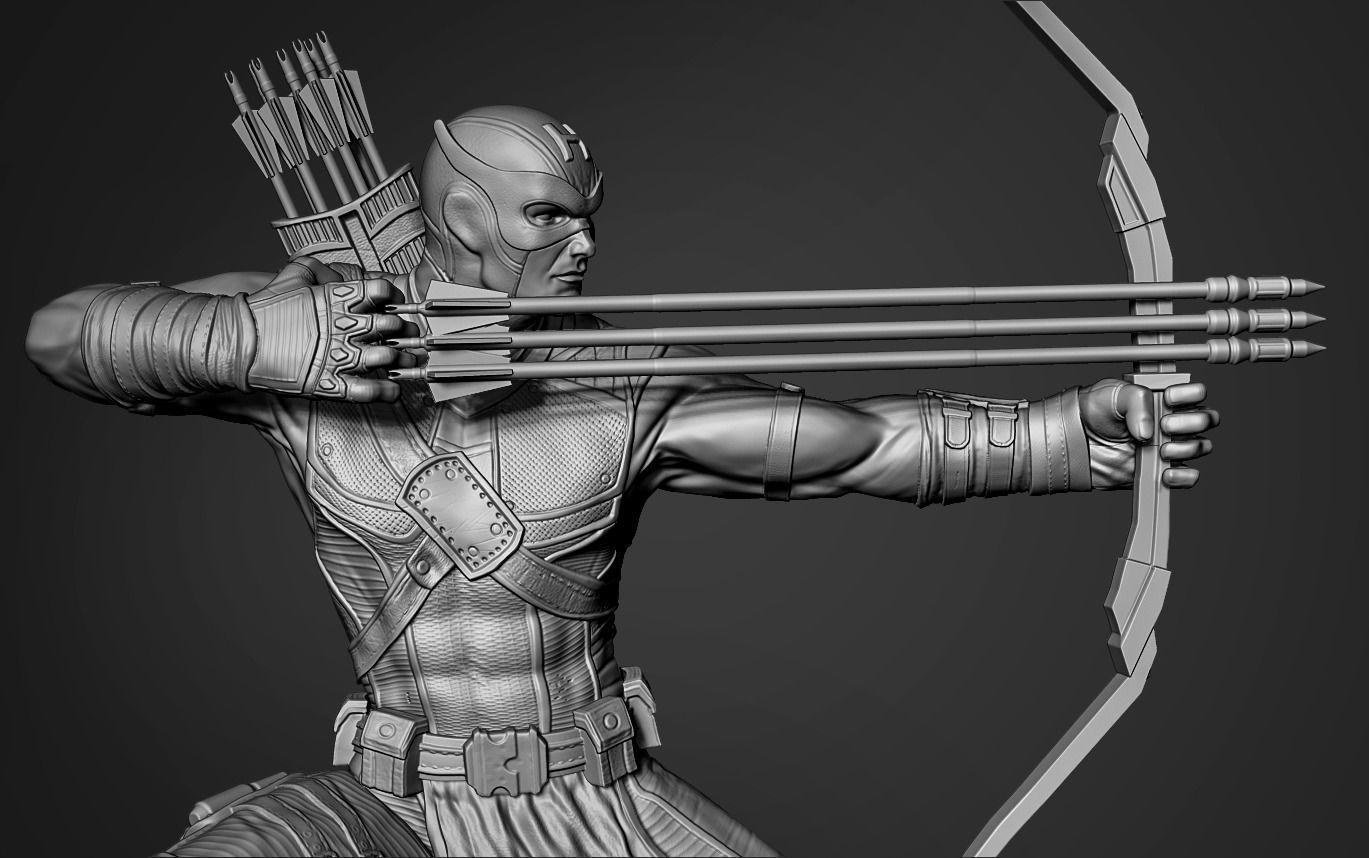 HAWKEYE AVENGERS 3D print model_4