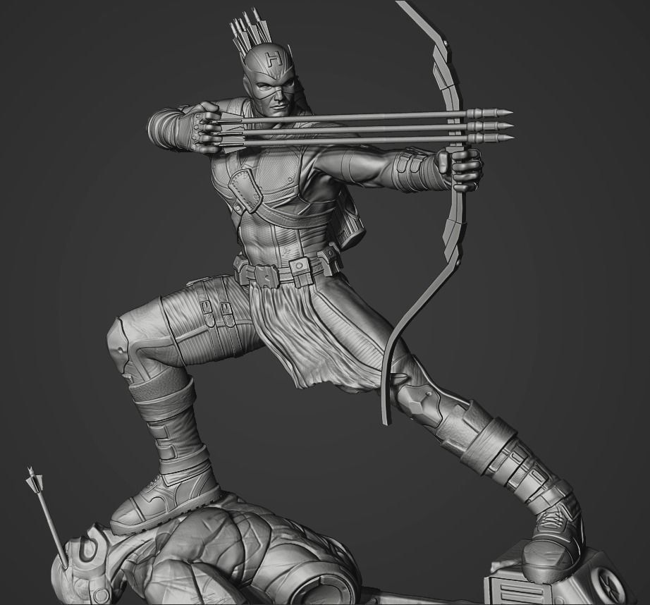 HAWKEYE AVENGERS 3D print model_1