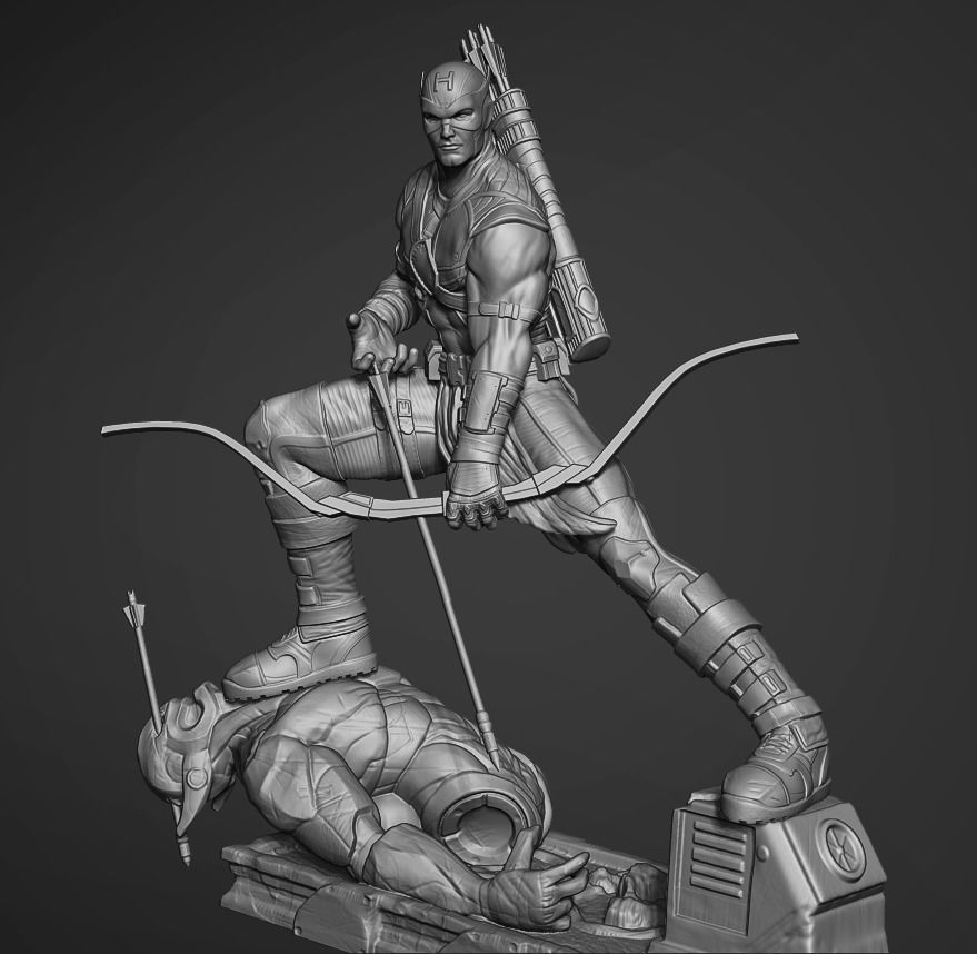 HAWKEYE AVENGERS 3D print model_5