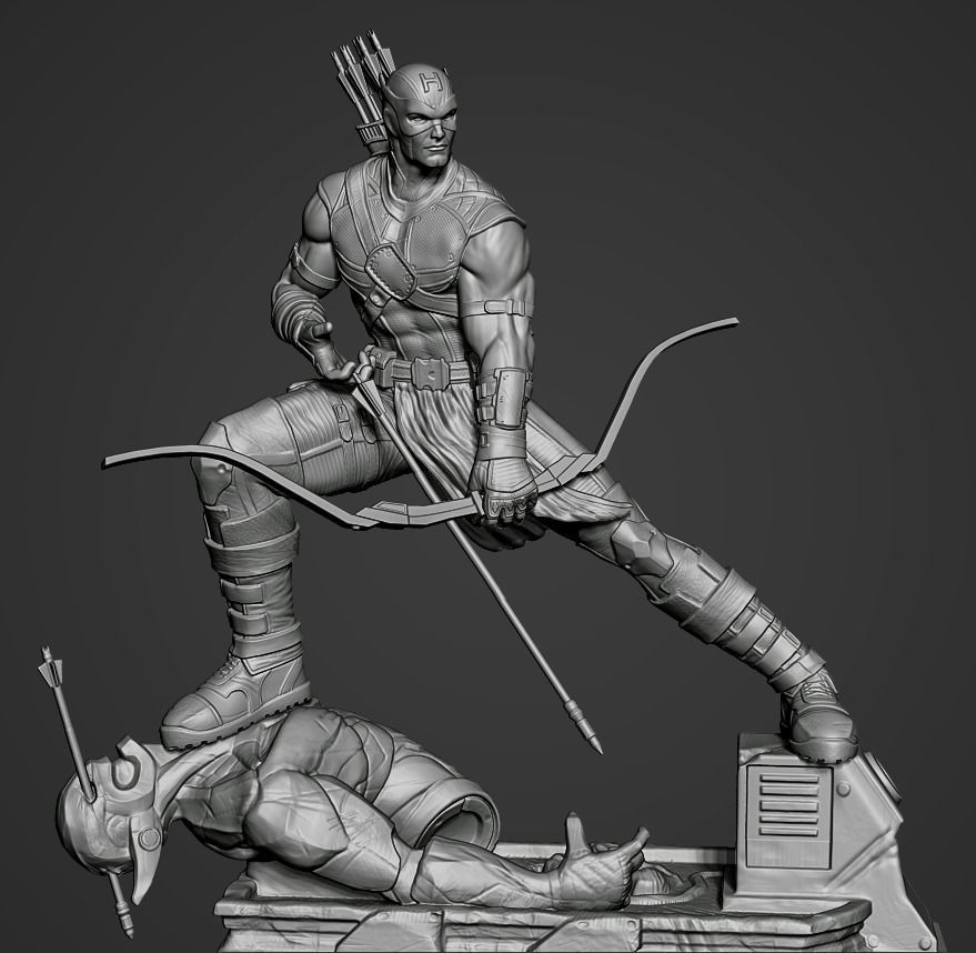 HAWKEYE AVENGERS 3D print model_2