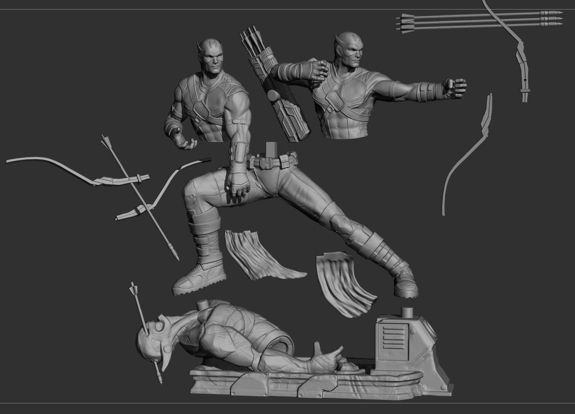 HAWKEYE AVENGERS 3D print model_3